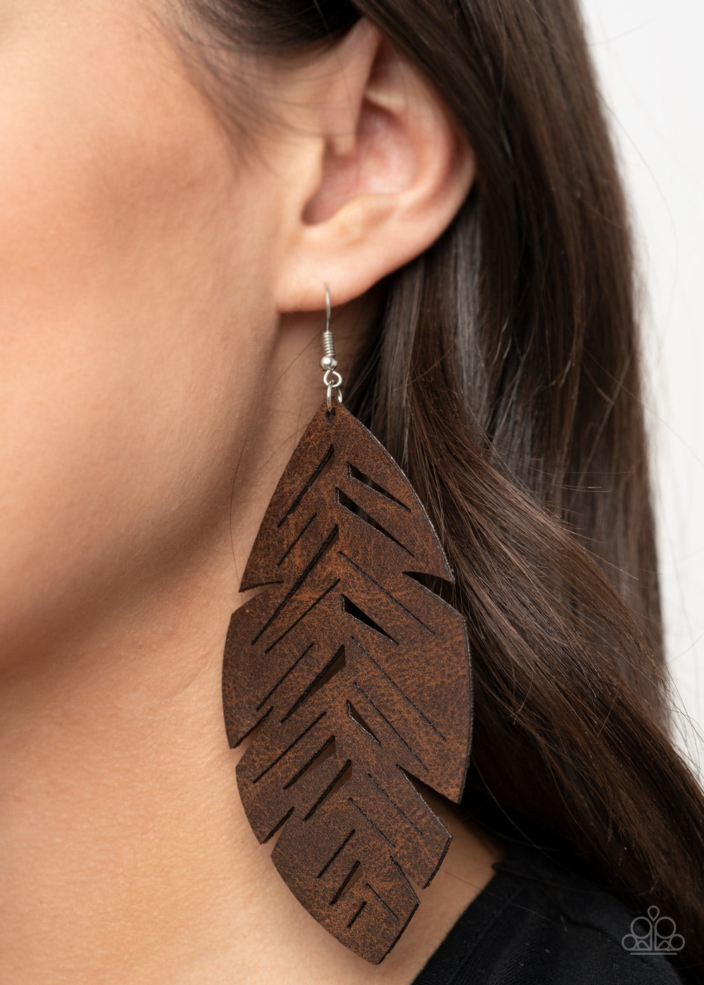 Paparazzi Earrings - I Want To Fly - Brown