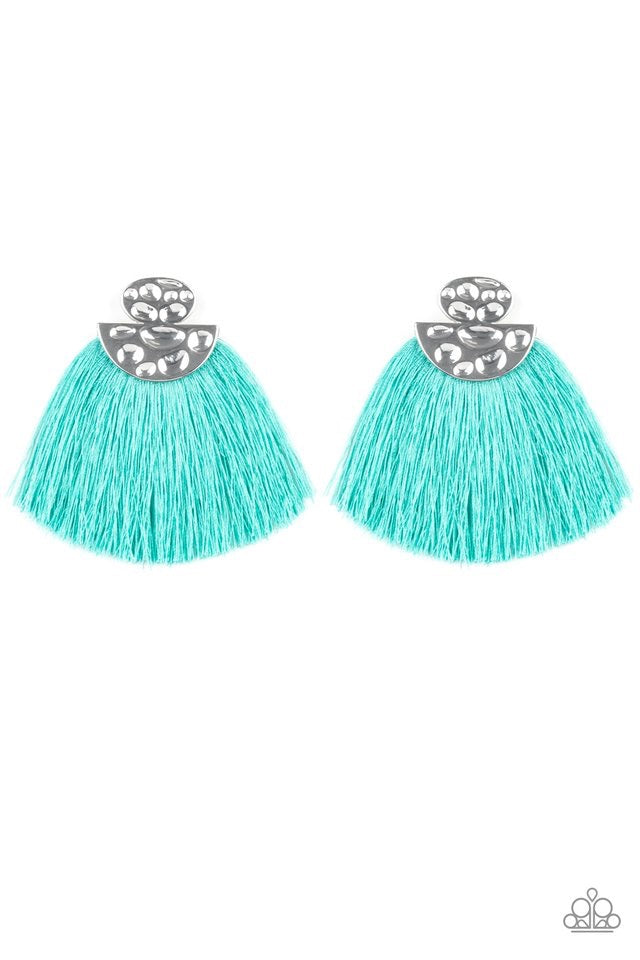 Paparazzi Earrings - Make Some PLUME - Blue