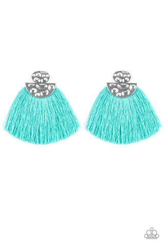 Paparazzi Earrings - Make Some PLUME - Blue