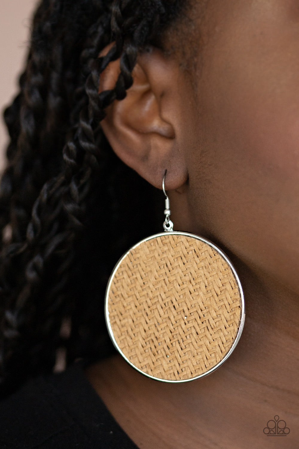 Paparazzi Earrings - Wonderfully Woven - Brown