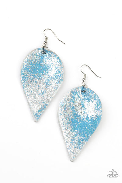 Paparazzi Earrings - Enchanted Shimmer - Blue
